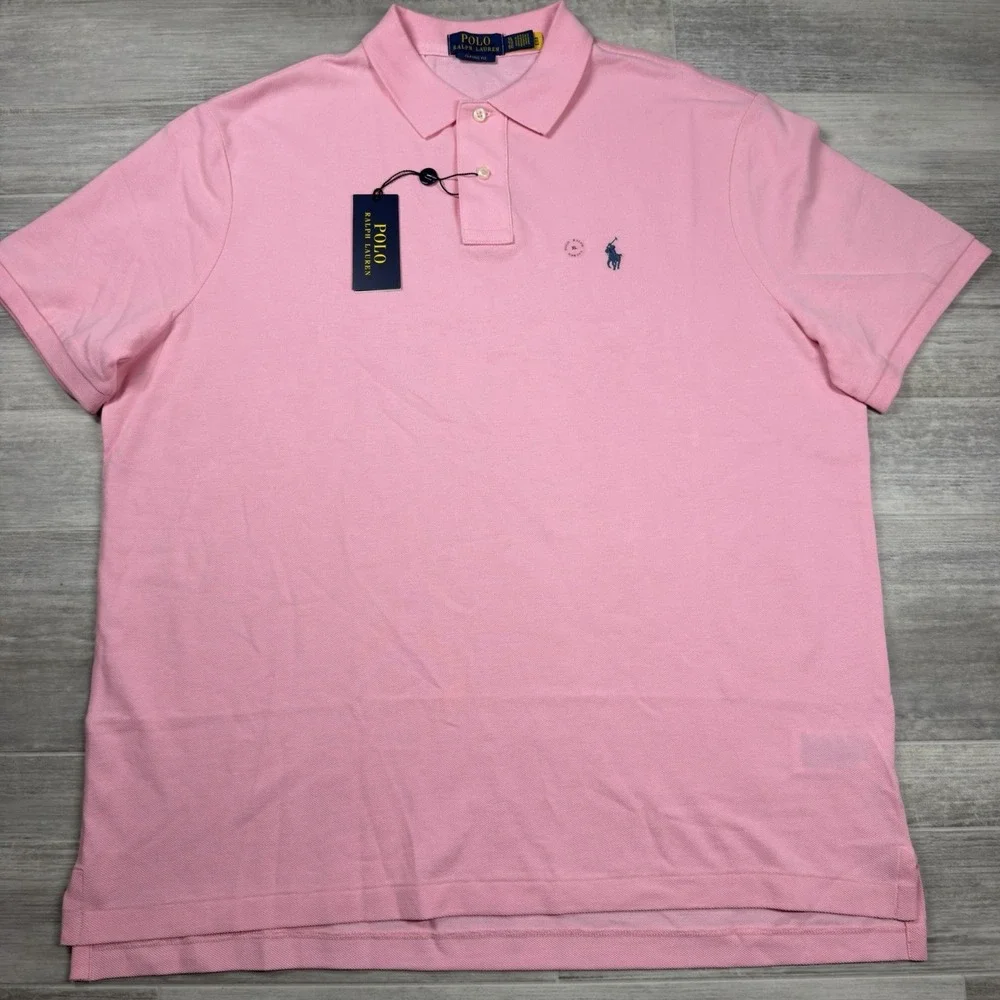 $110 Polo Ralph Lauren Classic Fit Men's XL Short Sleeve Pink Polo Shirt - NWT